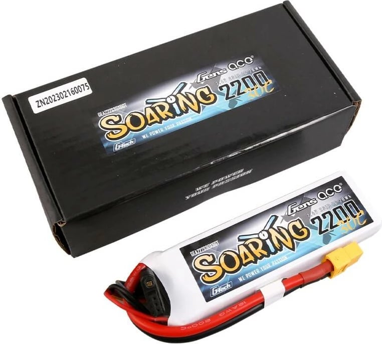 Bateri LiPo Gens Ace G-Tech Soaring 2200mAh 7.4V 30C XT60
