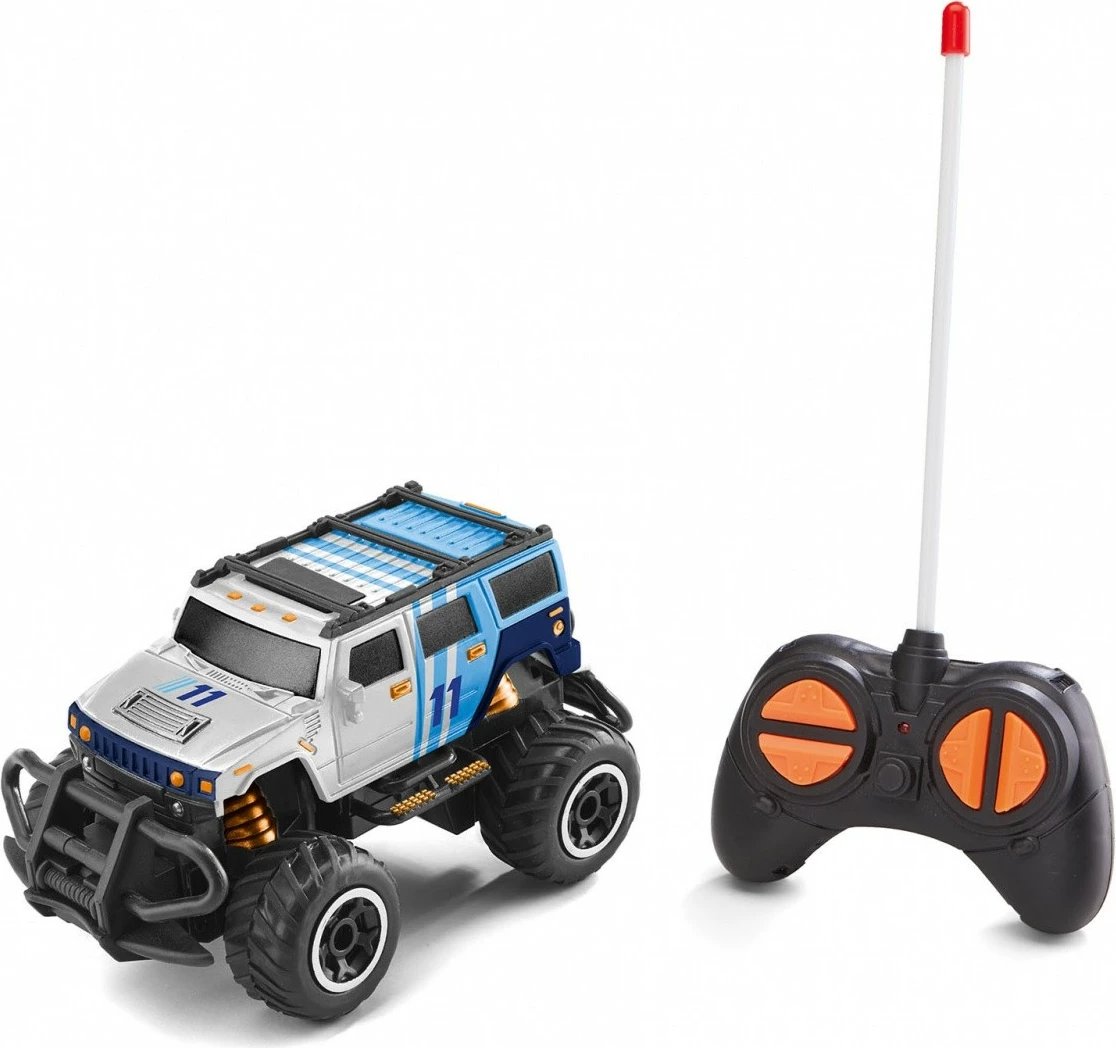 Makine lodër me telekomandë Revell RC Line Backer 23493, plastikë, 1:43, zi/blu/bardhë