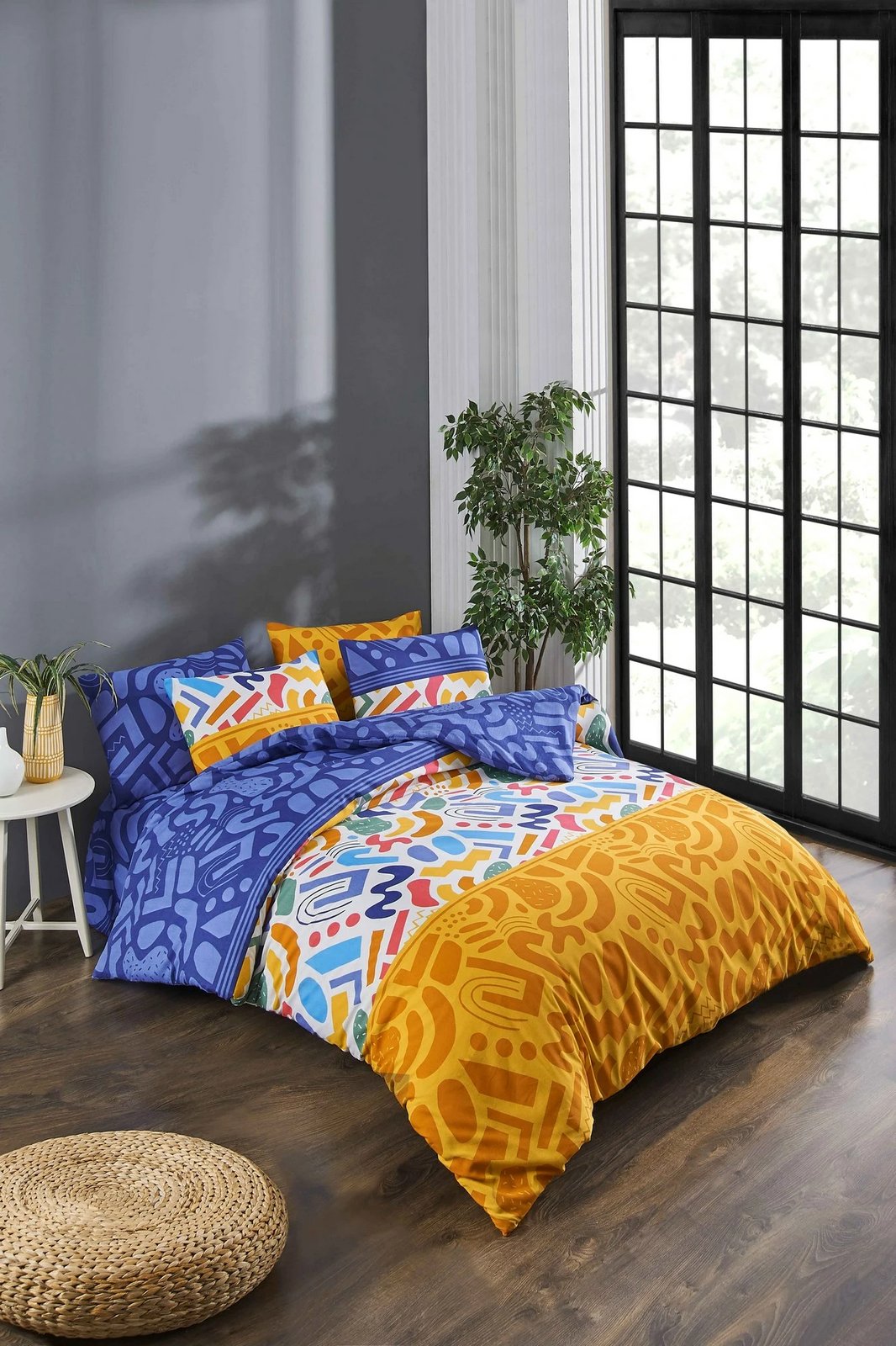 Set mbulesë jorgan XXL Single, L'Essentiel Linge de Maison, Doodle, shumëngjyrësh