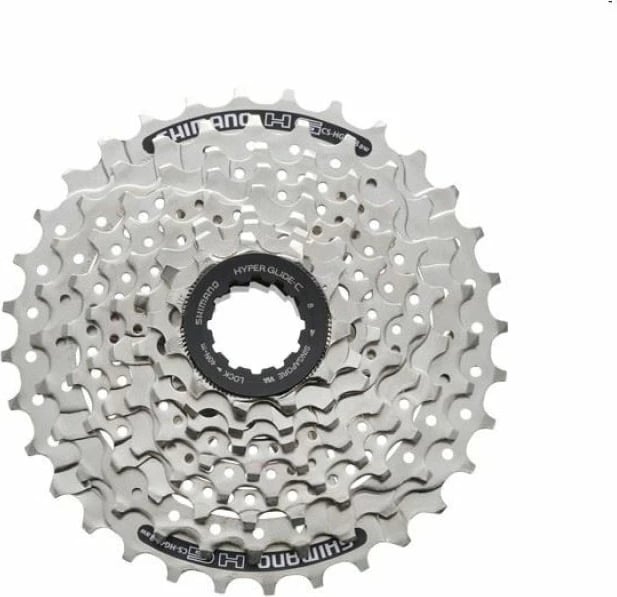 Kasetë biçiklete Shimano, argjend