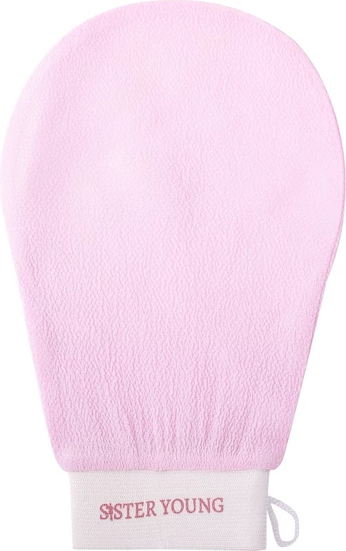 Dorezë eksfoliuese për trup Sister Young Nova për femra rozë, 1 copë