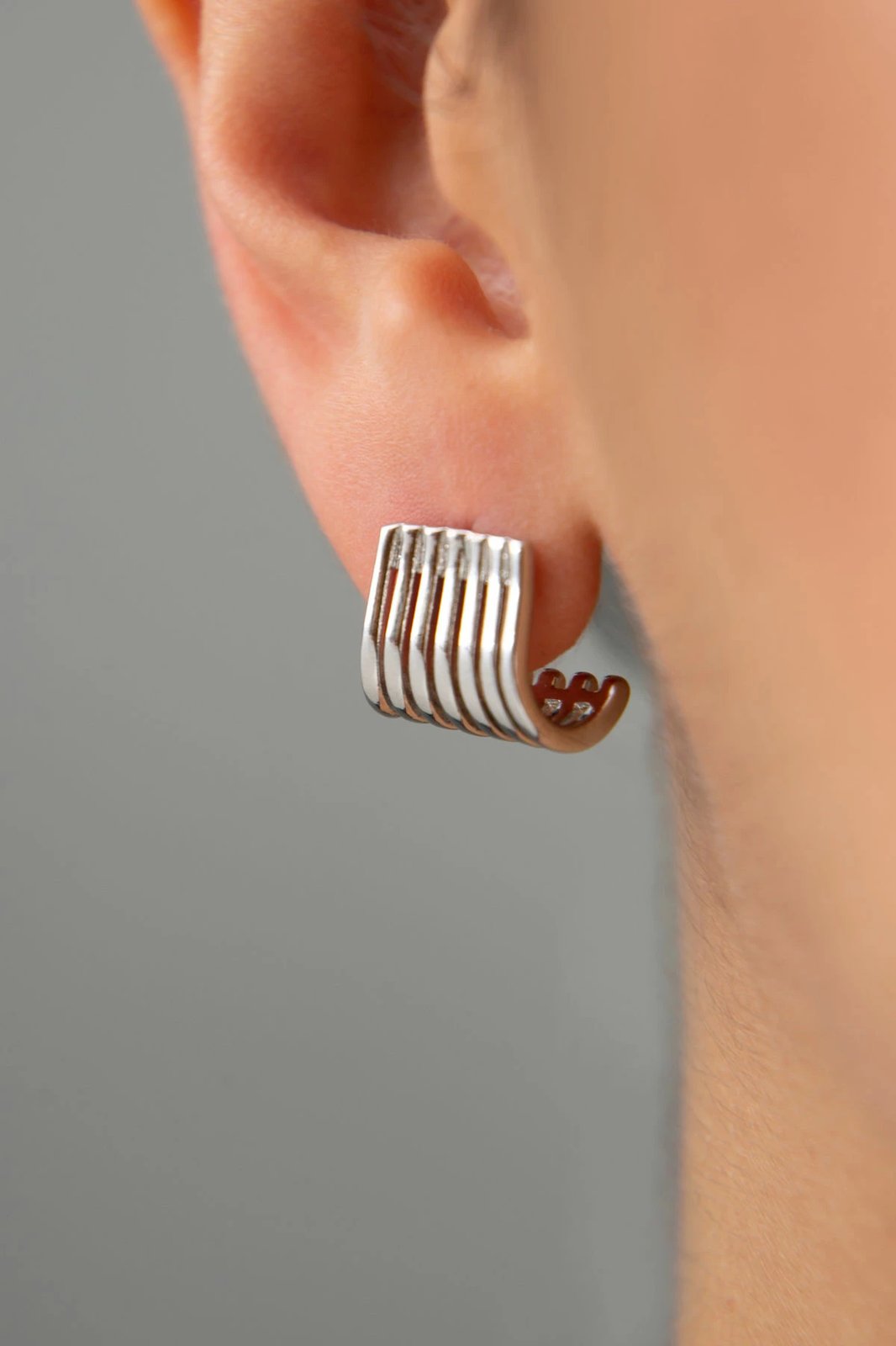 Vathë metalik Elika, ngjyrë argjendi, CKP9363