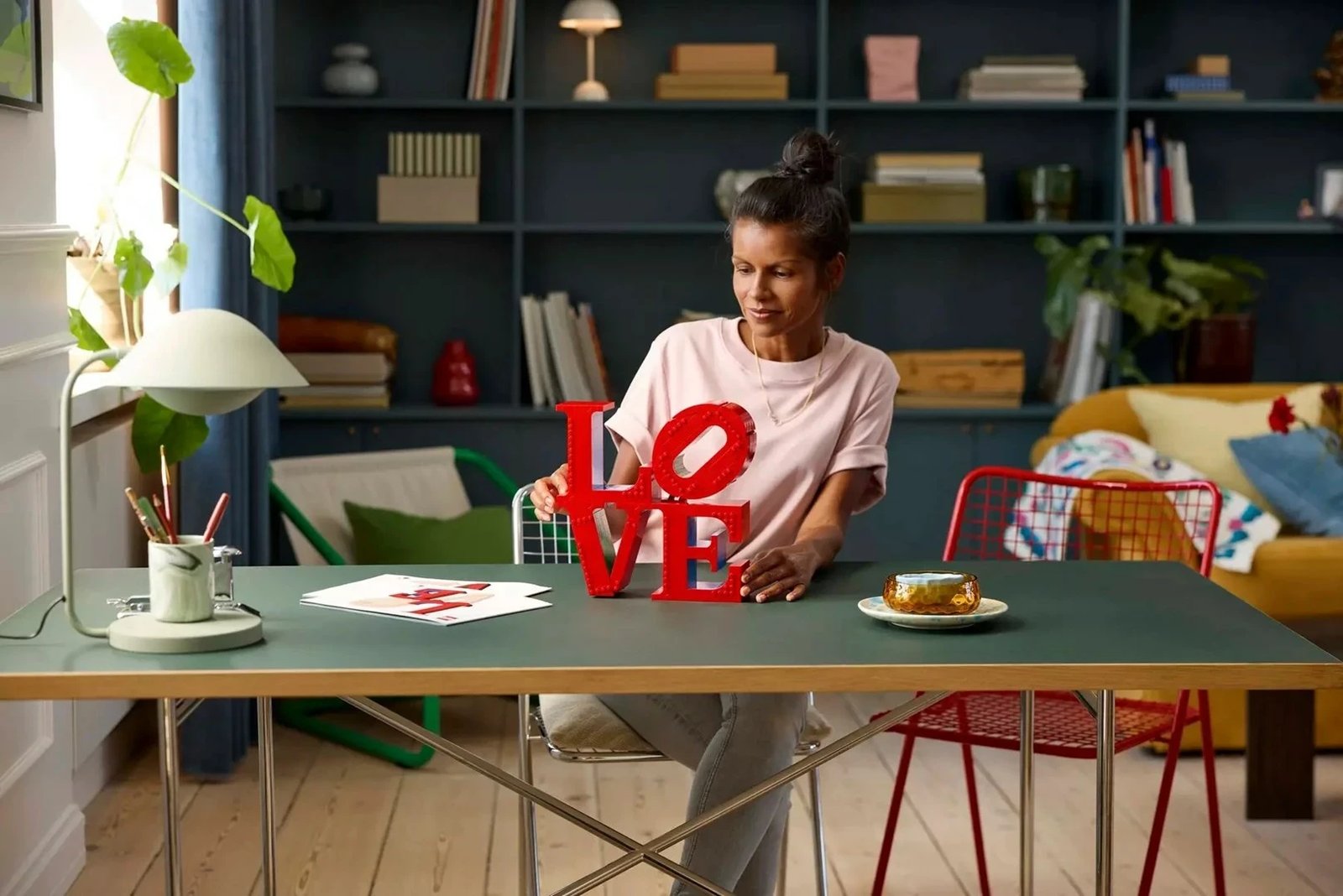 Set LEGO ART 31214 LOVE, për të rritur, i kuq