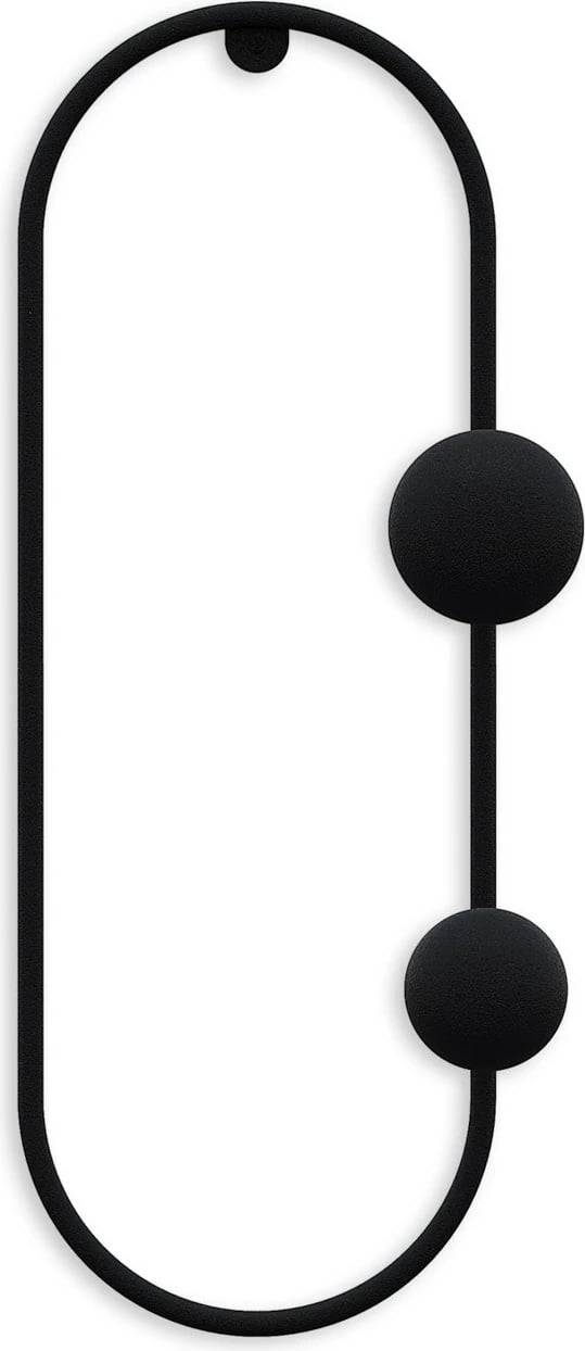 Varëse muri metalike, ngjyrë e zezë, Wallity, Cricket