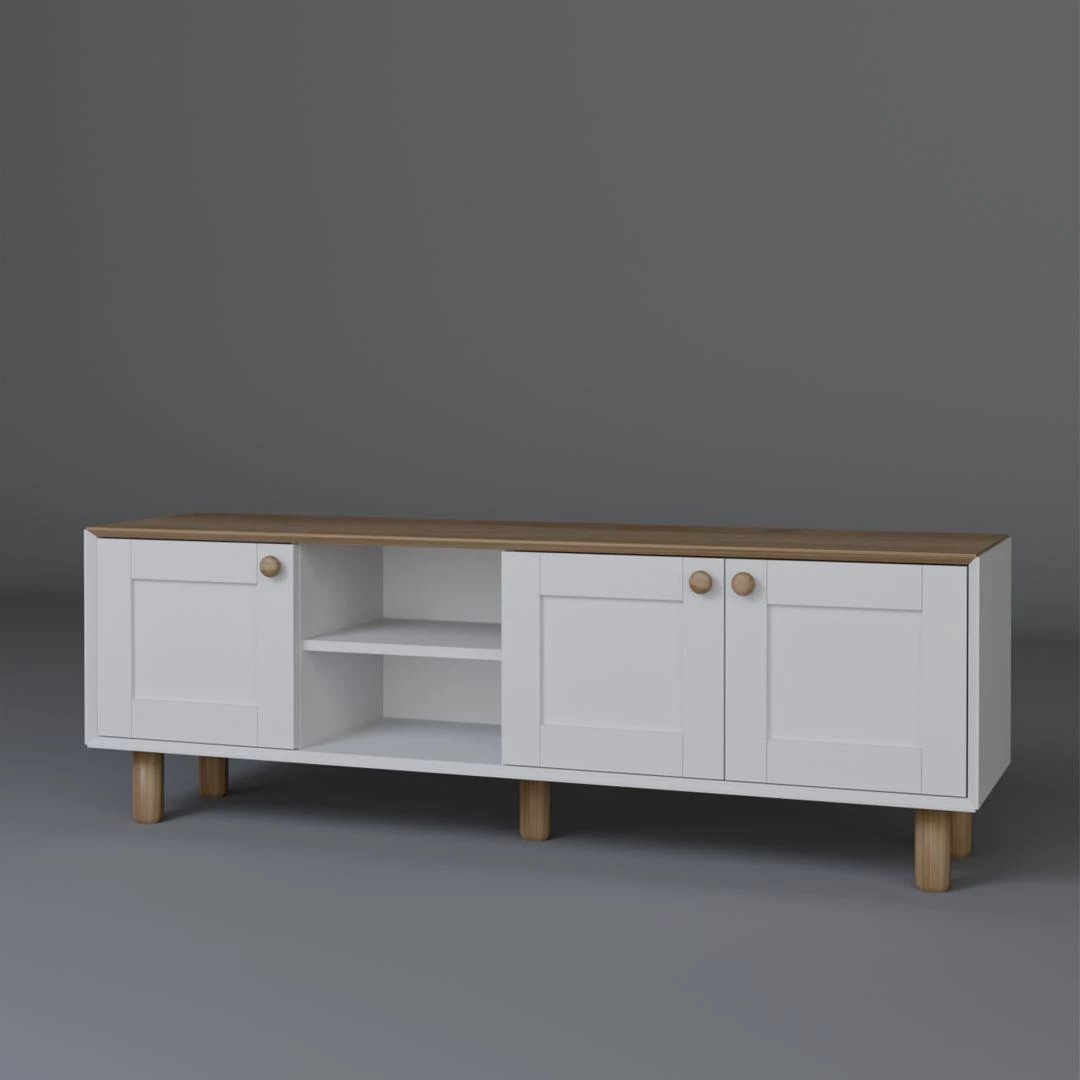 Komodë TV Skye Decor, stil bohemian, 1600-83, ngjyrë lisi kopshti