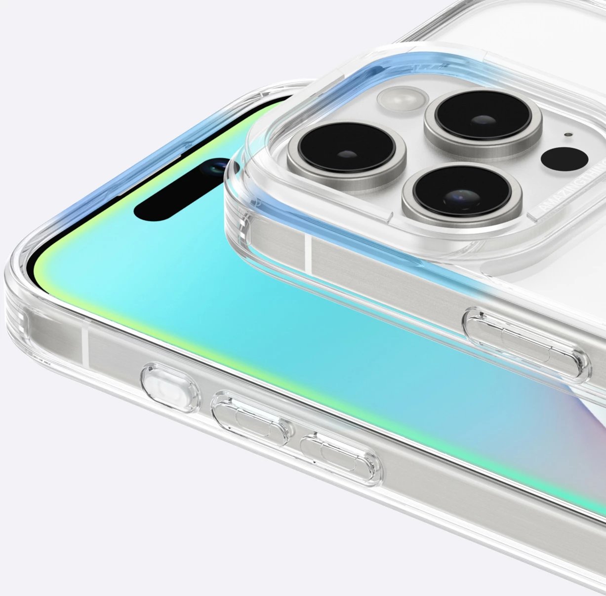 Mbështjellës AmazingThing Minimal Mag Case me unazë magnetike për iPhone 16 Pro Max, Transparent