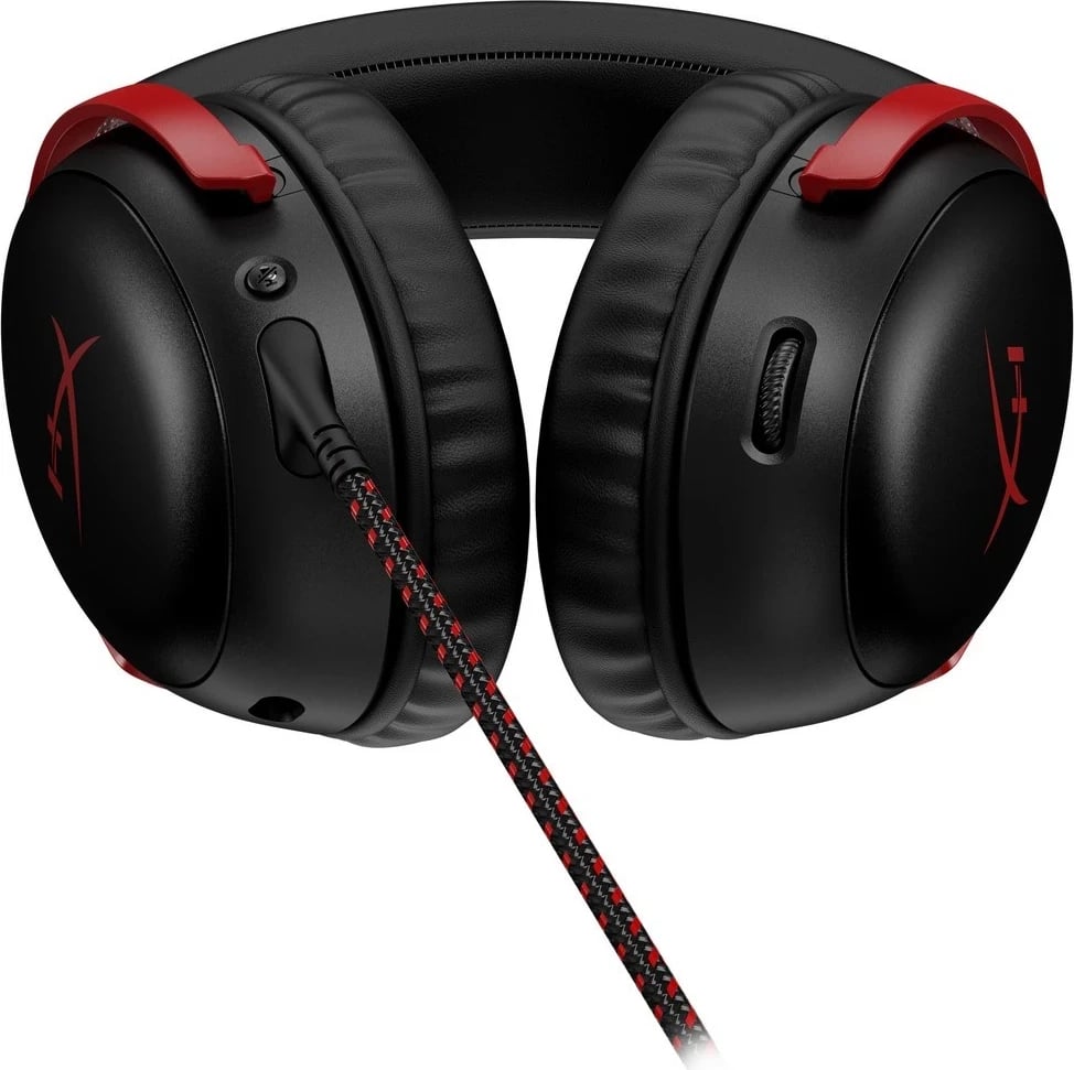 Kufje HyperX Cloud III, të zeza/të kuqe