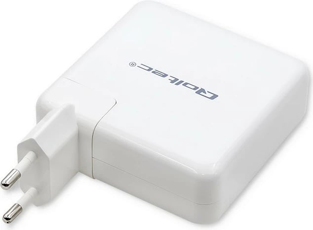 Karikues murit Qoltec GaN FAST 108W, 2 dalje USB/USB-C, i bardhë