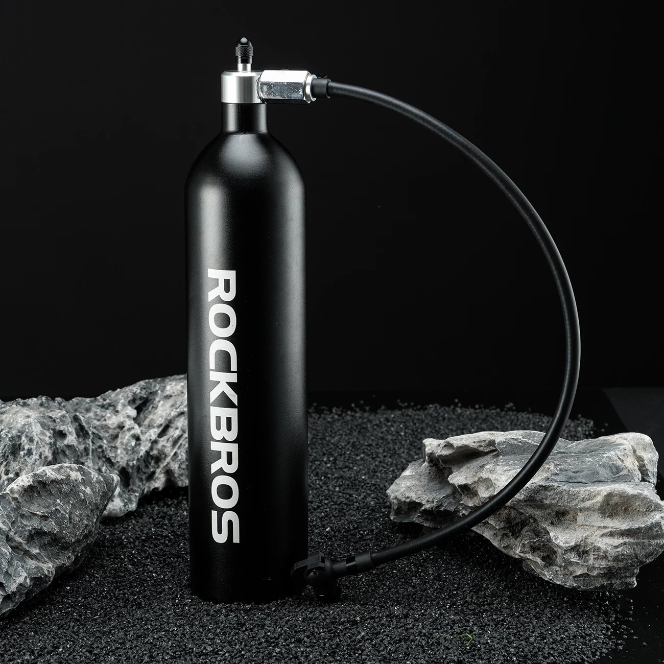 Tank presioni për goma tubeless Rockbros 42310010001, 1.2L, 200 PSI, e zezë