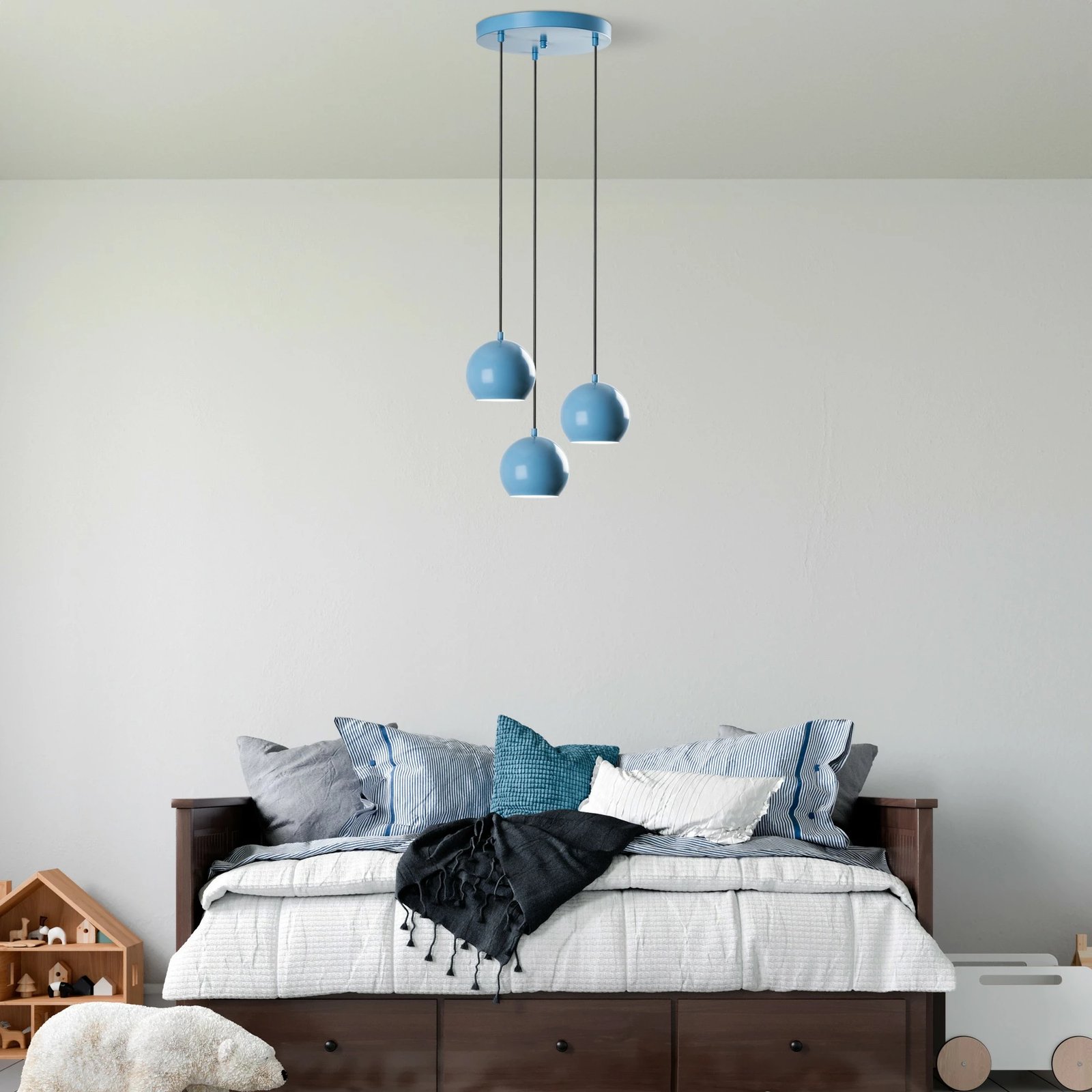 Llambë tavani Opviq, Top - 15 - 241 - 1, ngjyrë kaltër e çelët