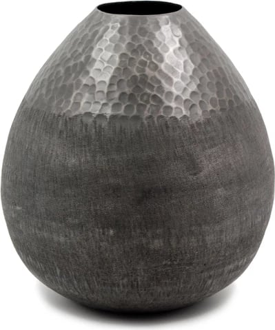 Vazo DROP, alumin, ngjyrë grafit, 25x25x21cm