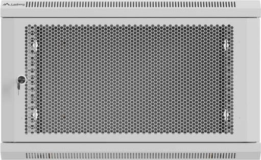 Kasë rack LANBERG 19" 6U 600x600mm, varëse, gri, derë me vrima