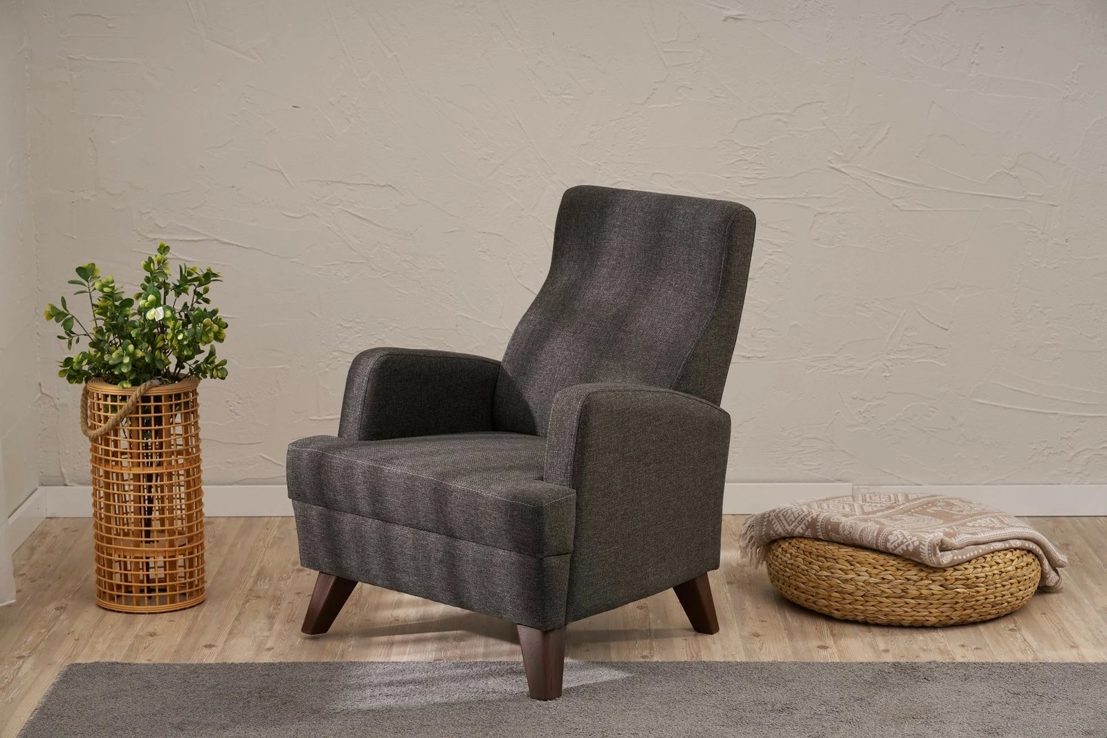 Karrige një vendëshe Atelier del Sofa, Aly, antracit