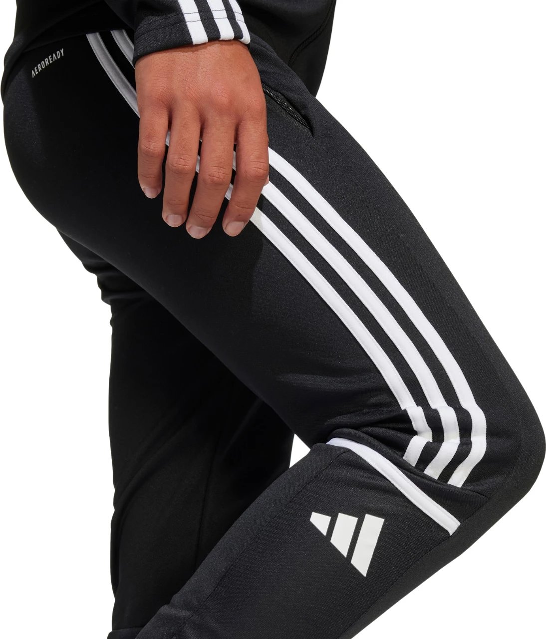 Pantallona sportive për fëmijë adidas, të zeza