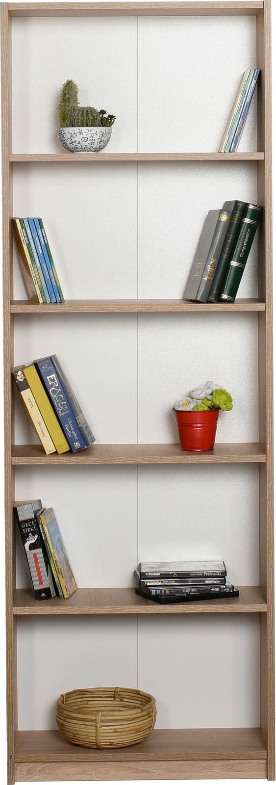 Raft librash Hanah Home, Ktp-350-Ss-1, ngjyrë sonomo