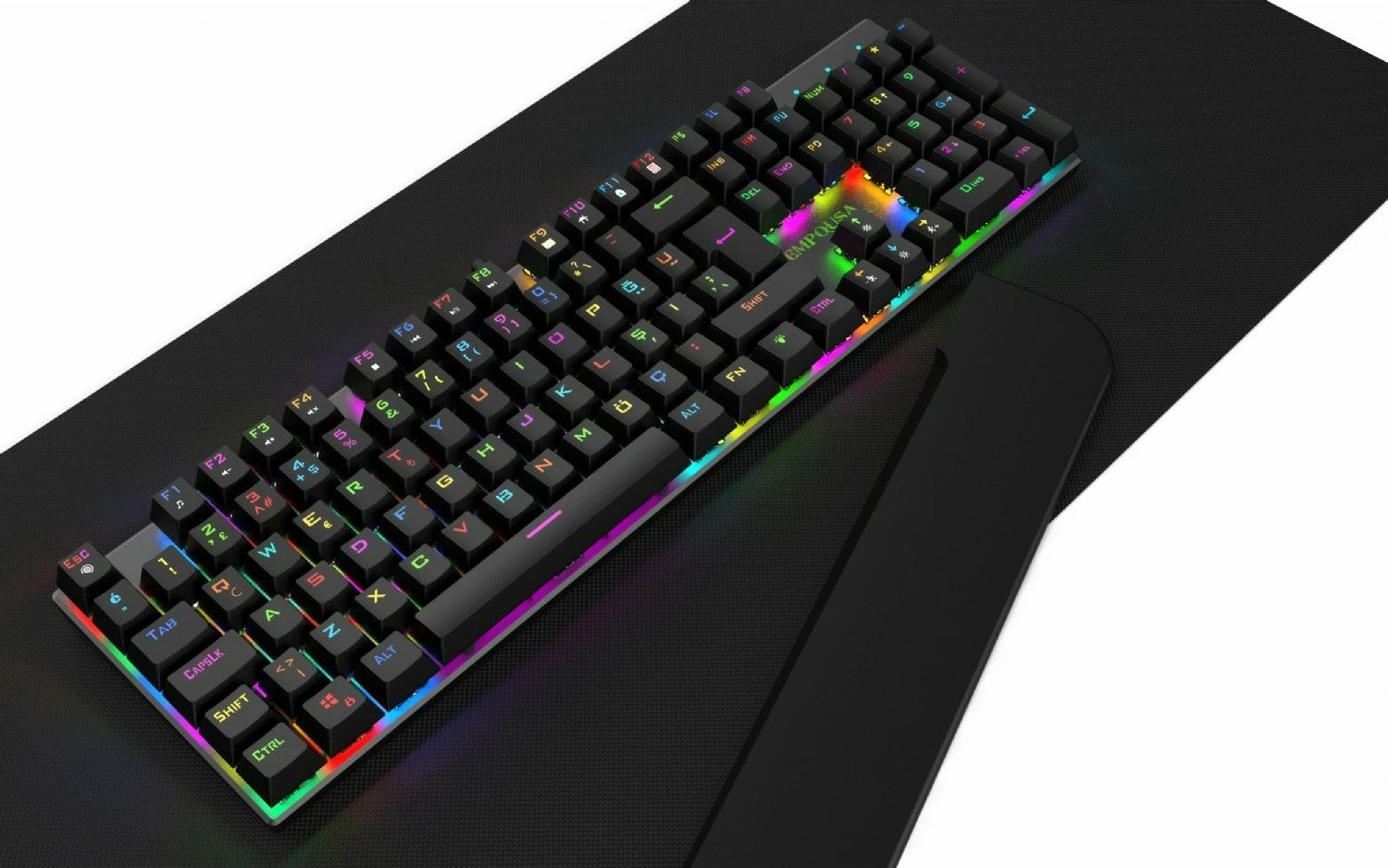 Tastierë gaming Incase IKG-443 mekanike, RGB, full-size, e zezë