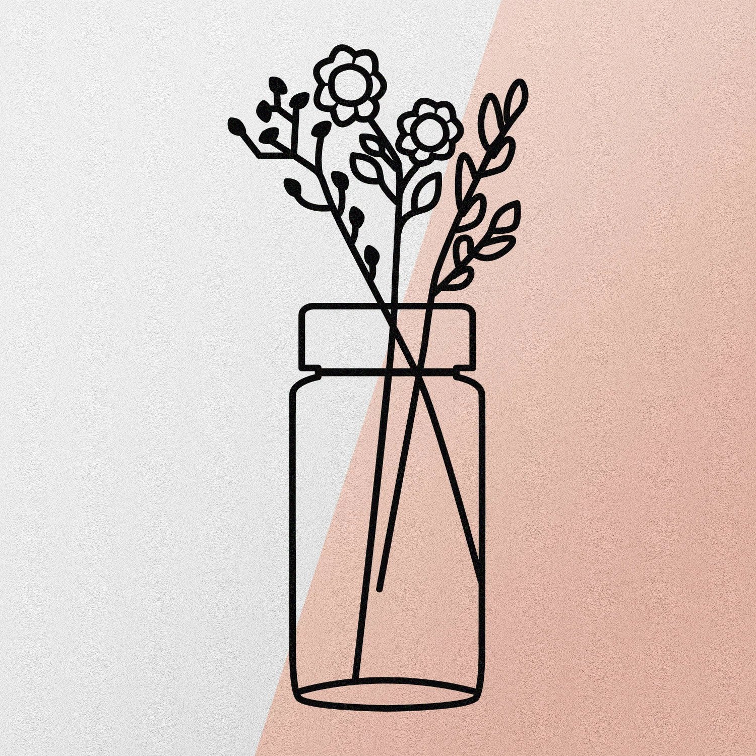 Aksesor dekorativ metalik për mur, lule, Wallity, dekor metalik për mur