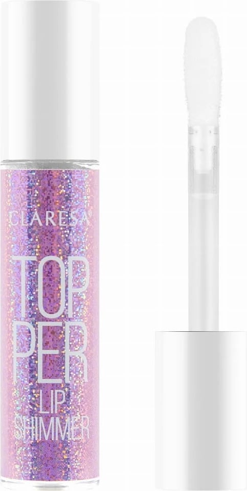 Gloss për buzë Claresa Topper Lip Shimmer 01 Blink Pink për femra, 4.4g