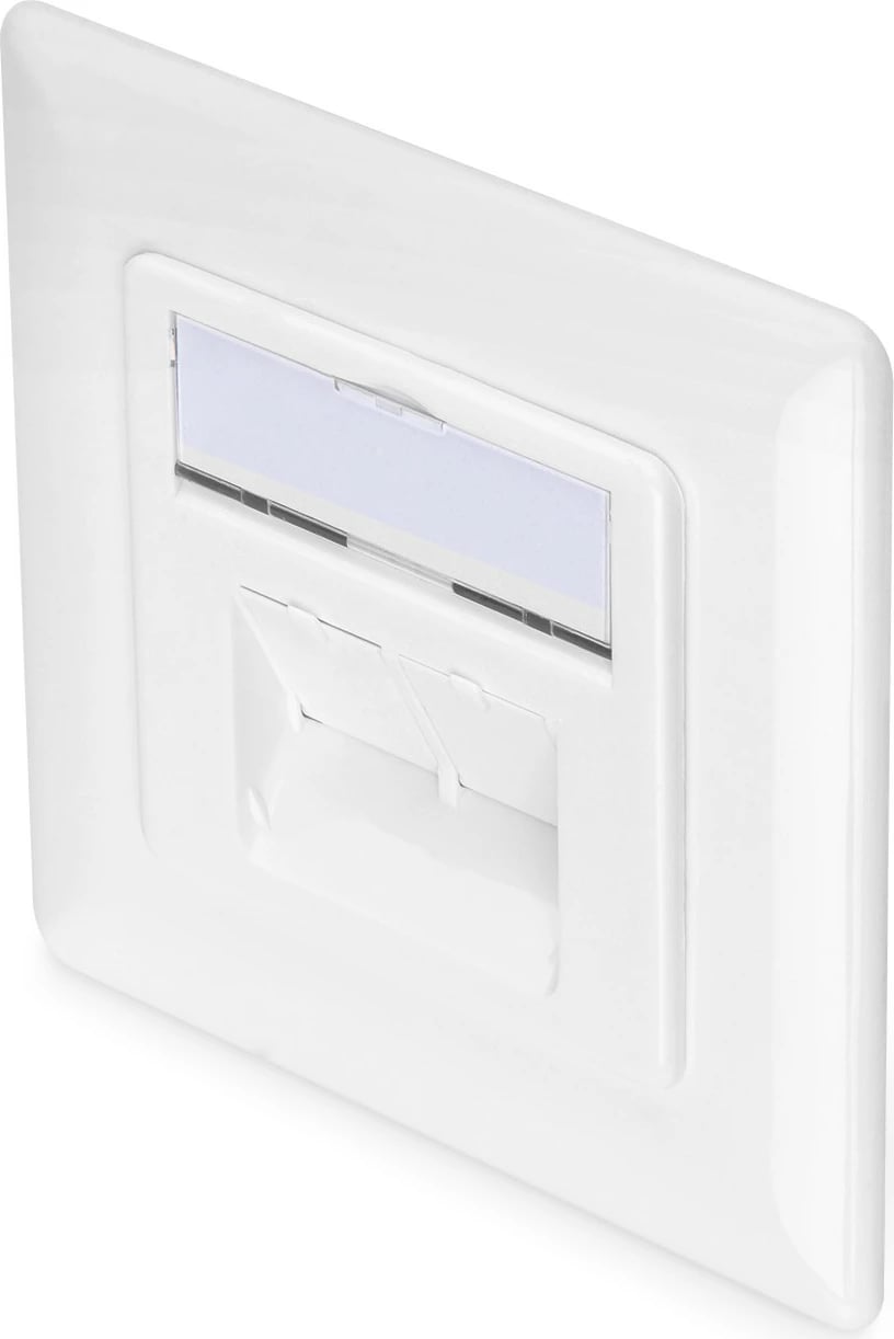 Prizë rrjeti Digitus Cat6a 2xRJ45, e bardhë, Unterputz