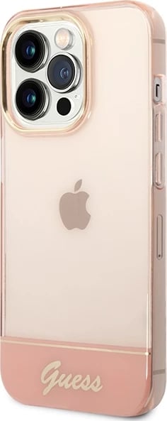 Mbështjellës Guess Translucent për iPhone 14 Pro Max 6.7", Rozë Mbështjellës Guess Translucent për iPhone 14 Pro Max 6.7", Rozë