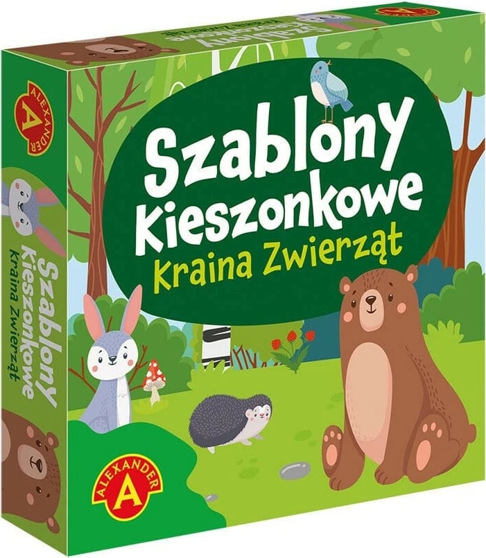 Set shabllonësh plastikë Alexander Pocket Templates Animal Land, 4 copë