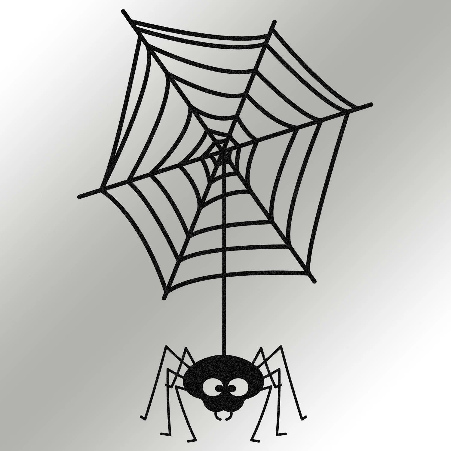 Aksesor muri dekorativ prej metali, Wallity, Halloween 13, ngjyrë e zezë, 36x53cm