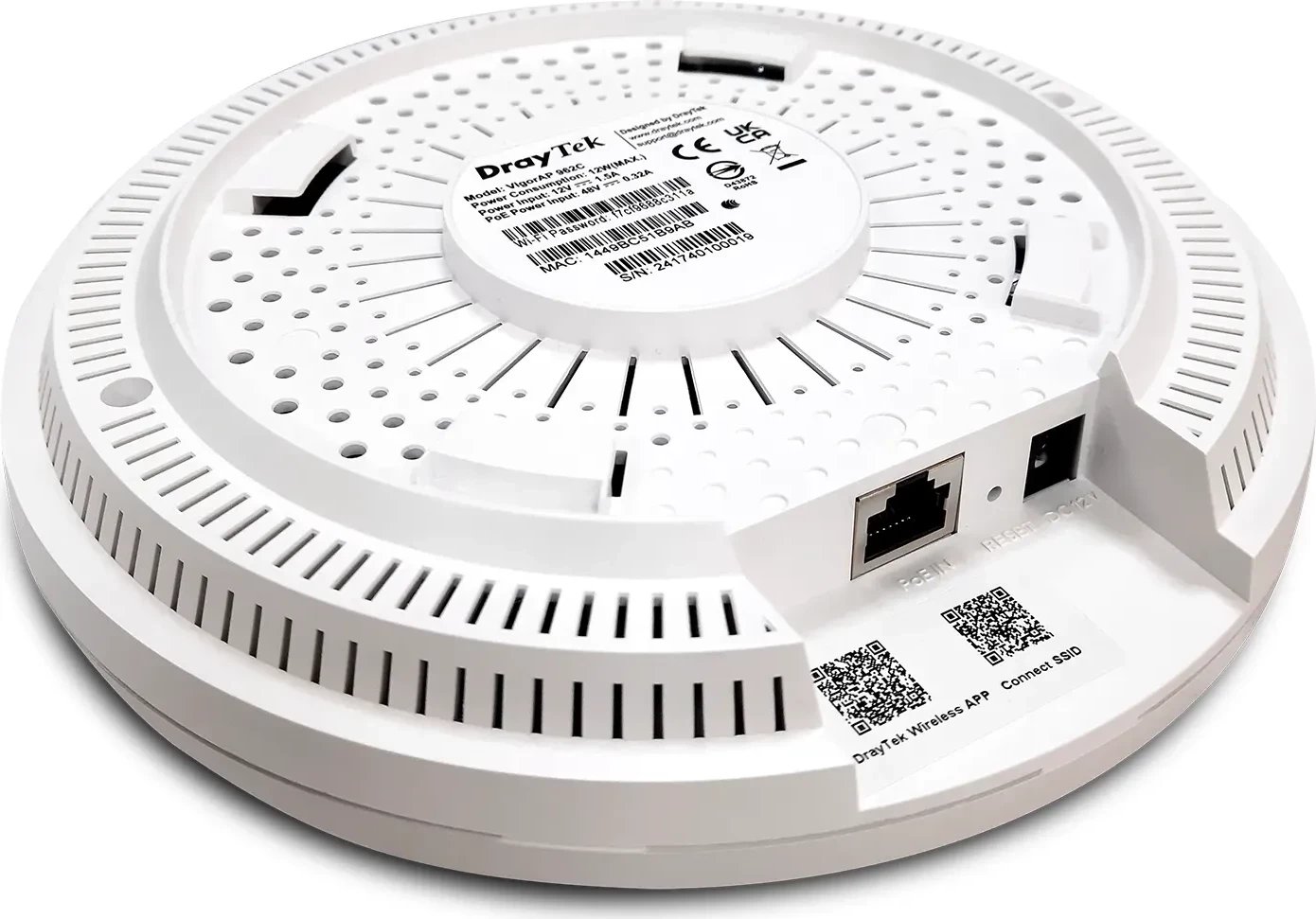 Access Point DrayTek VigorAP 962C, Wi-Fi 6, tavan