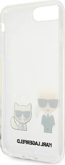 Mbështjellës Karl Lagerfeld Karl & Choupette për iPhone 7/8 Plus, Transparent