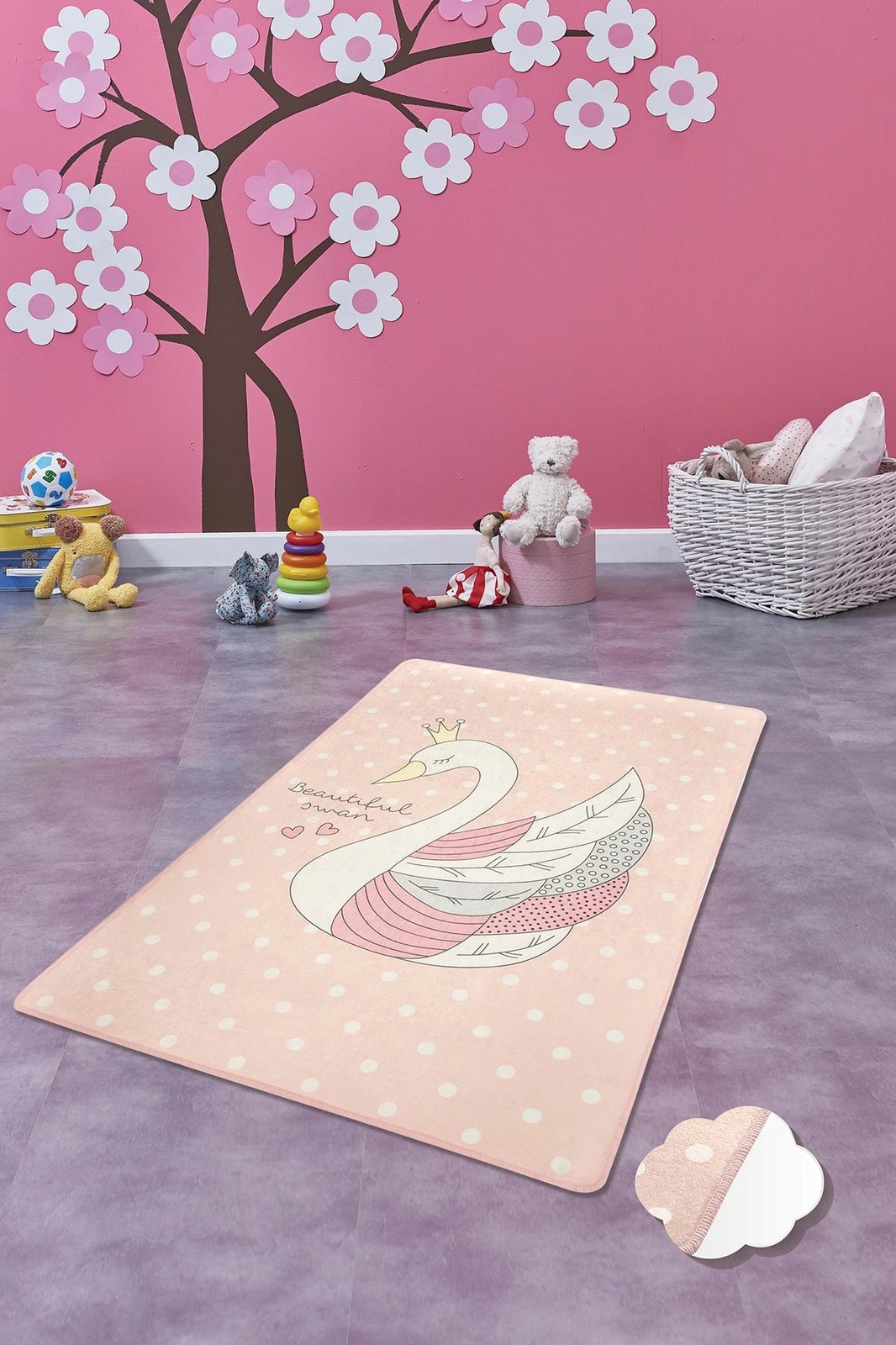 Qilim (140 x 190) Conceptum Hypnose, mjellmë - rozë