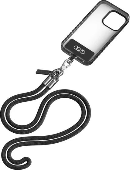 Litar për qafë për celular Audi Universal 120cm x 6mm, i zi
