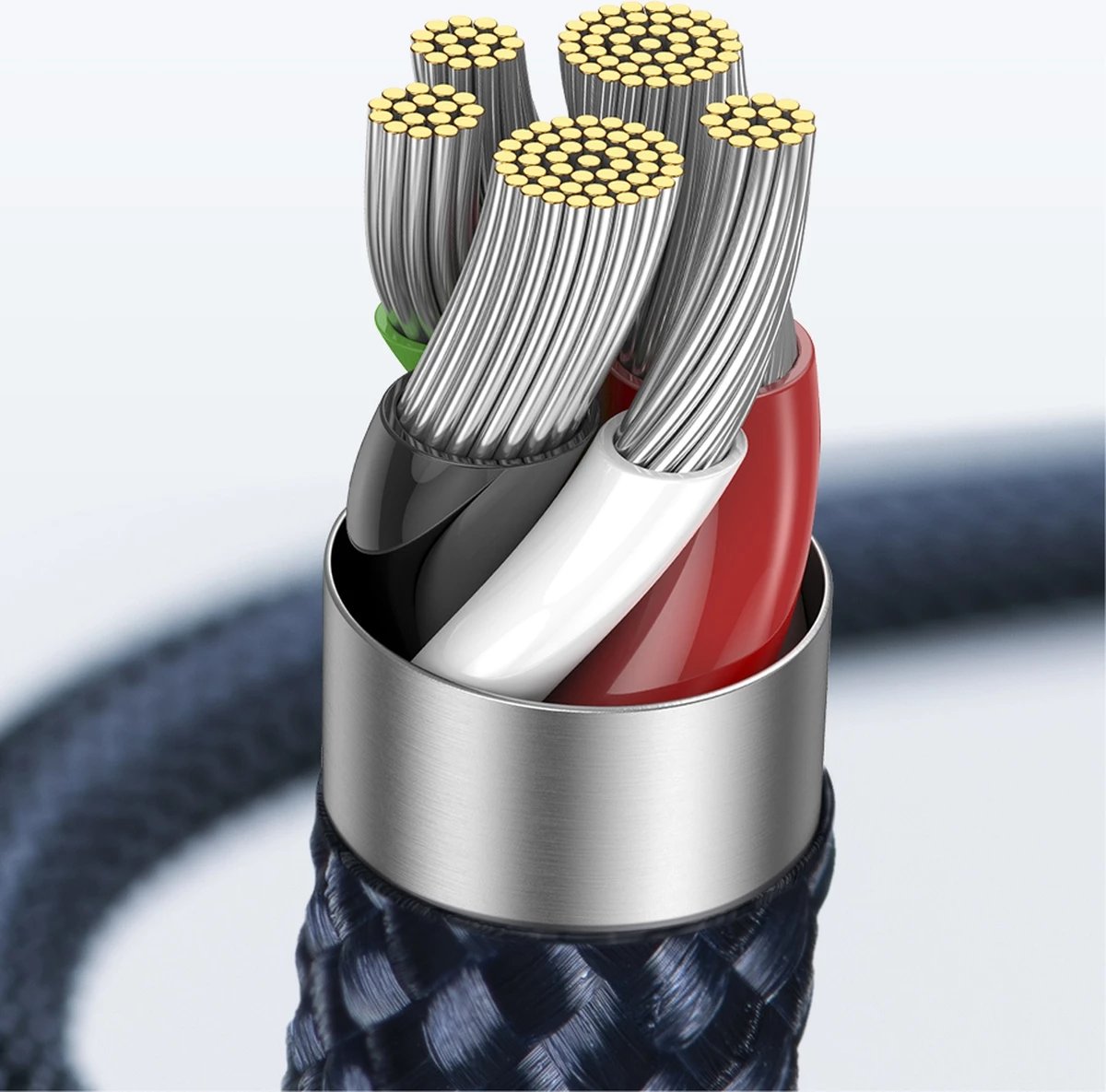 Kabllo Baseus Explorer USB-C në Lightning, 1m, 20W, Kaltër Kabllo Baseus Explorer USB-C në Lightning, 1m, 20W, Kaltër