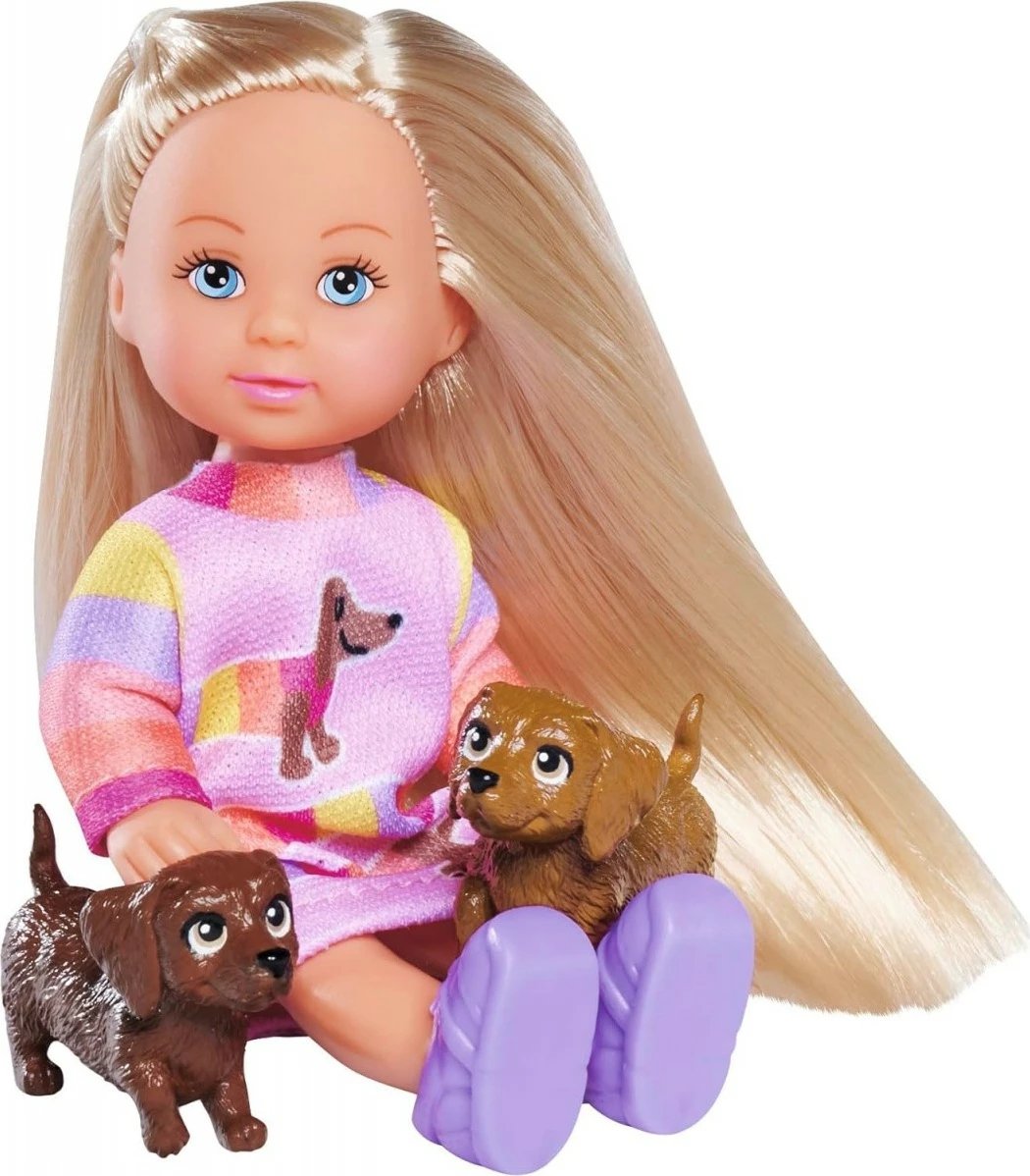 Kukull Evi Love Simba me dy qen, set lodër për fëmijë