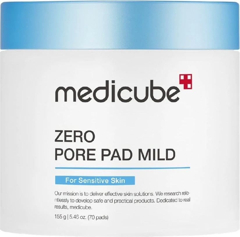 Pads eksfoliuese për fytyrë Medicube Zero Pore Pad Mild për femra, 70 copë