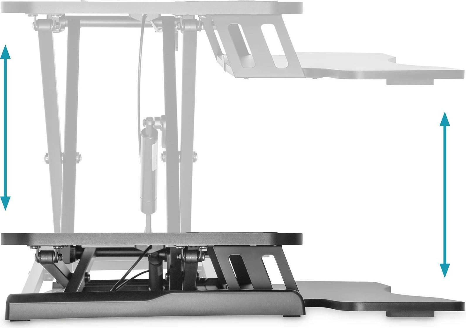 Riser ergonomik tavoline Digitus, Workspace Riser, rregullim lartësie manual, 95x62cm, i zi Riser ergonomik tavoline Digitus, Workspace Riser, rregullim lartësie manual, 95x62cm, i zi
