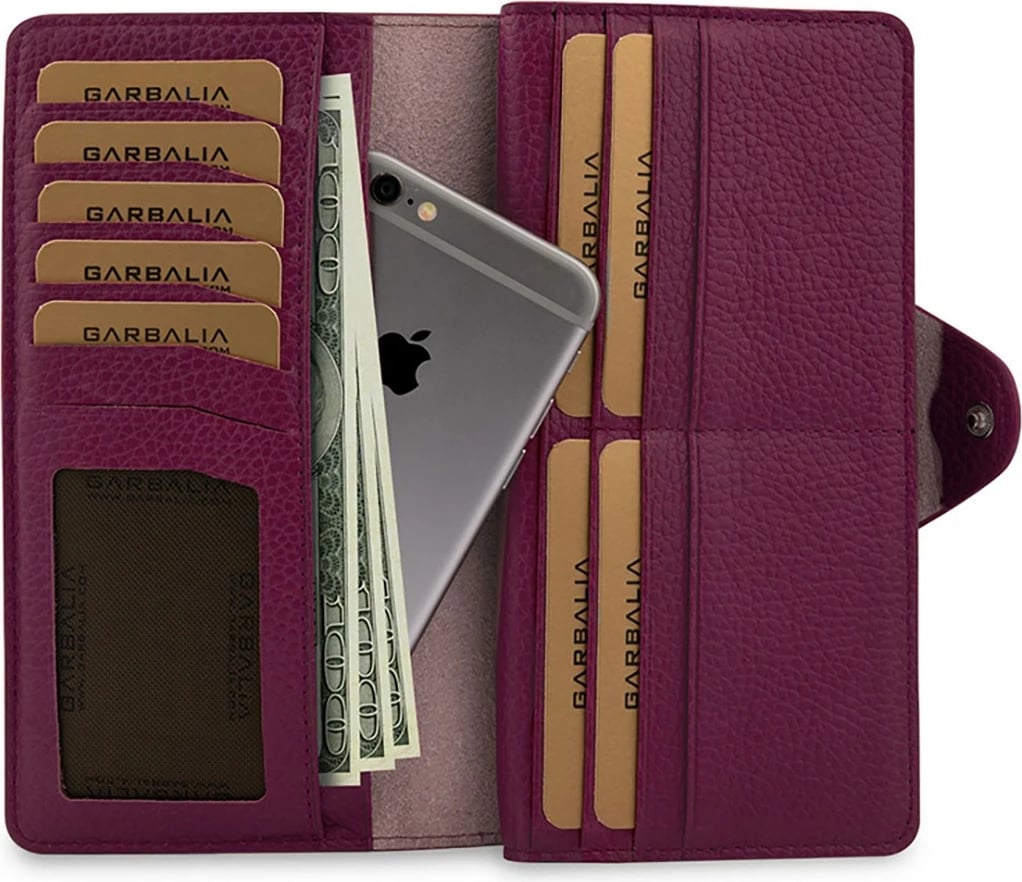 Portofol unisex Zoozie Bags, ngjyrë damson, Martha