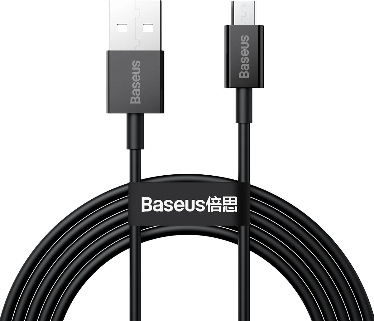 Kabllo Baseus Superior CAMYS-A01, USB-A në micro USB, 2m, e zezë