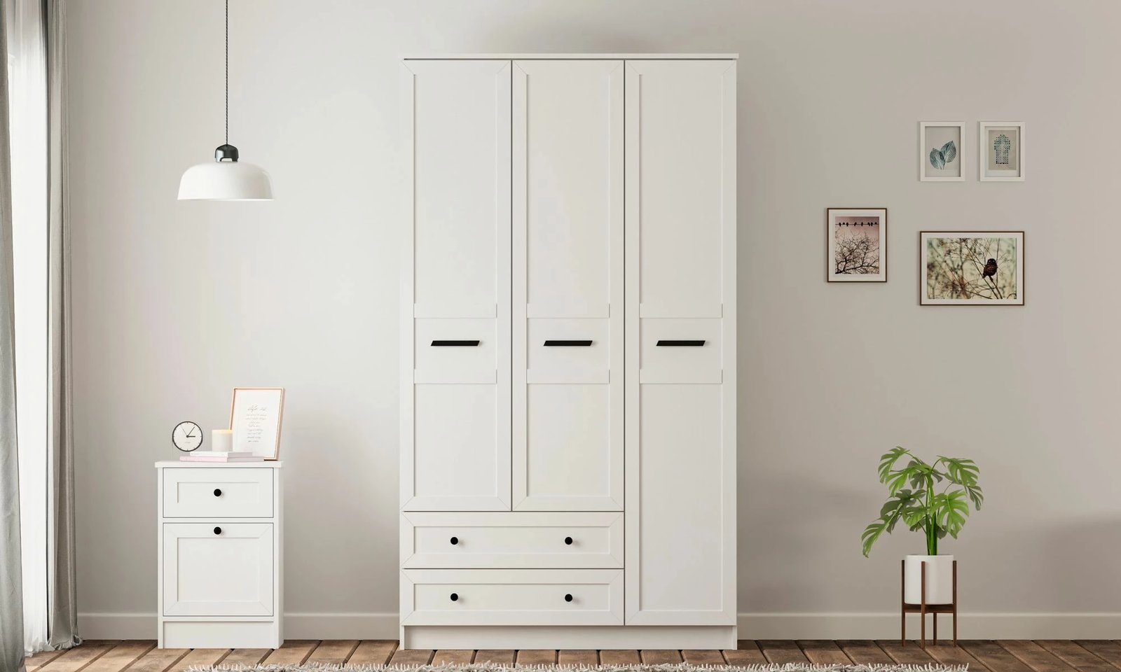 Dollap Skye Decor, ngjyrë e bardhë mat, RB-168-01-003