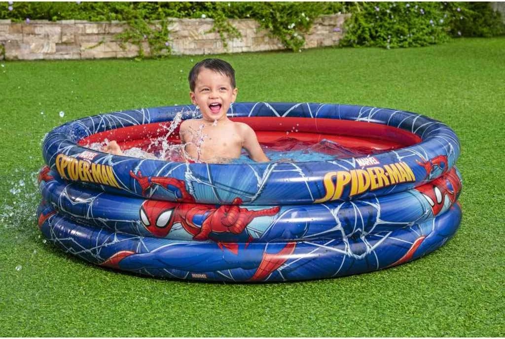 Pishinë e fryrë, Bestway, Marvel Spider-Man II, 122x30 cm, 200 L, për fëmijë 2+, multingjyrëshe