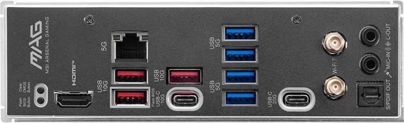 Pllakë amë MSI MAG B850M MORTAR WIFI, Socket AM5, micro ATX, DDR5, Wi-Fi 7, E zezë
