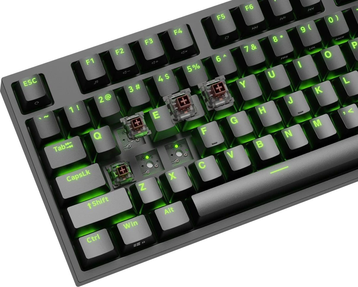 Tastierë GENESIS Thor 404 TKL, Gaming, USB, QWERTY, Anglisht, E zezë