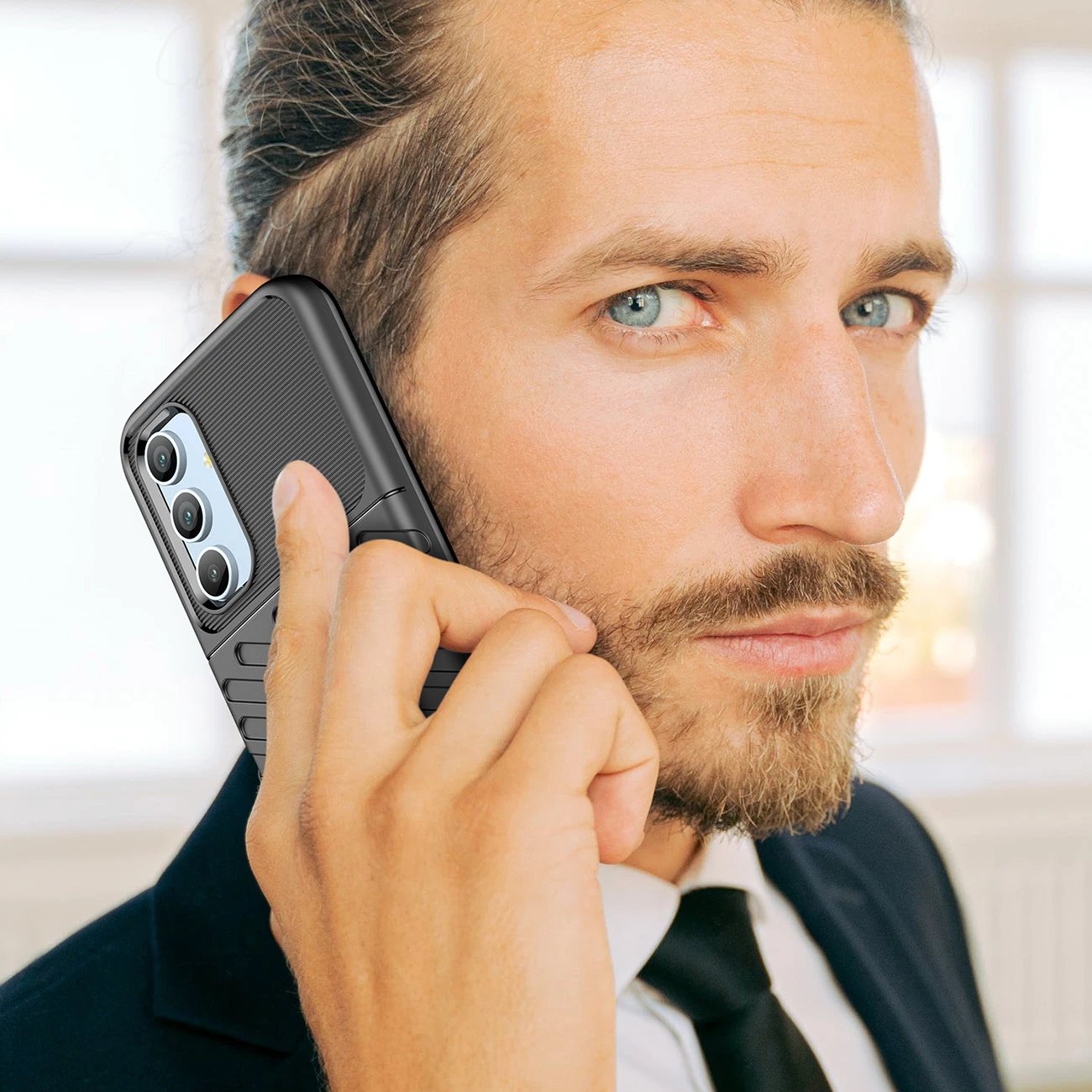 Mbështjellës Hurtel Thunder Case për Samsung Galaxy A54 5G, TPU, i zi