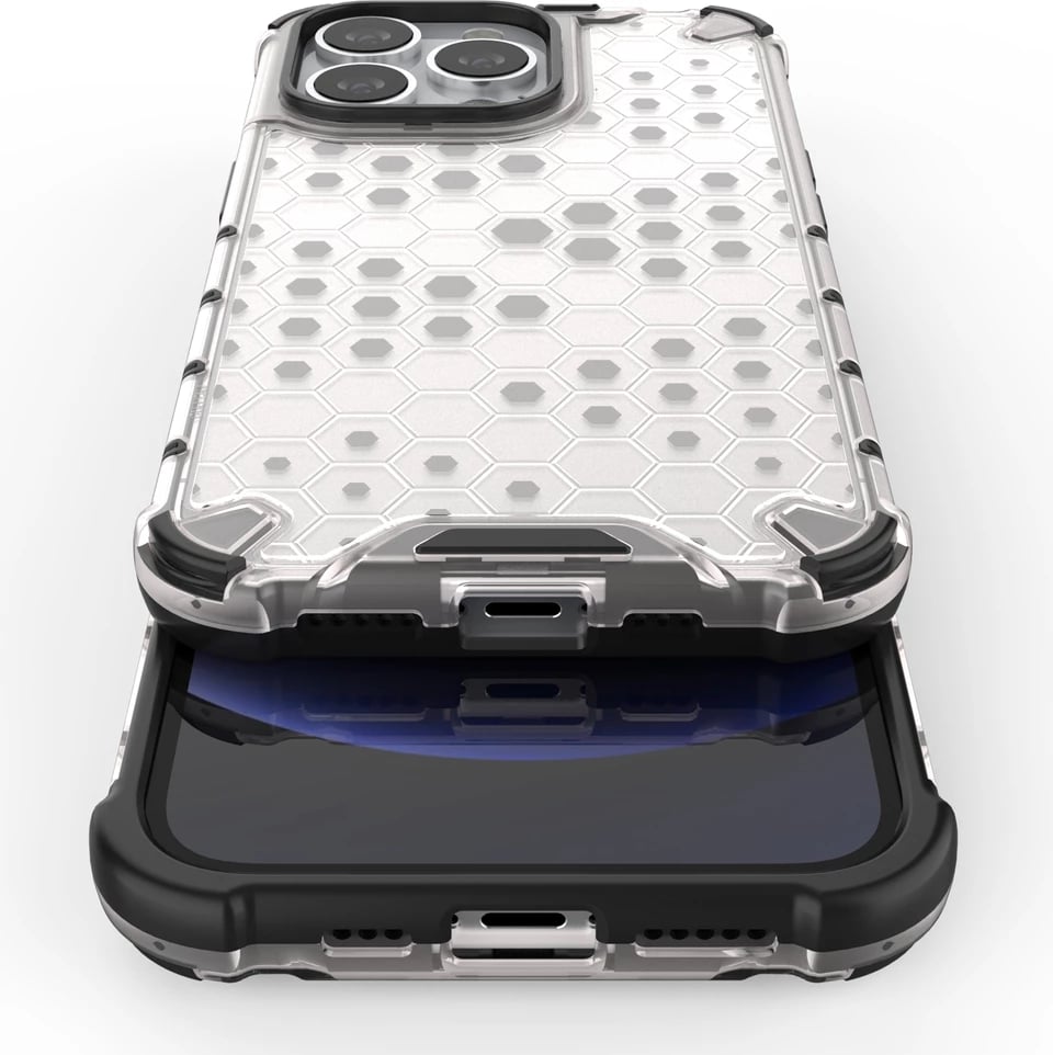 Mbështjellës Hurtel Honeycomb për iPhone 13 Pro, Jeshil