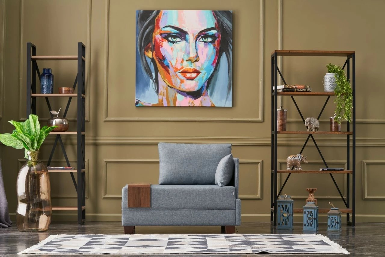 Karrige një vendëshe Fly Right, ngjyrë kaltër e çelët, Atelier del Sofa