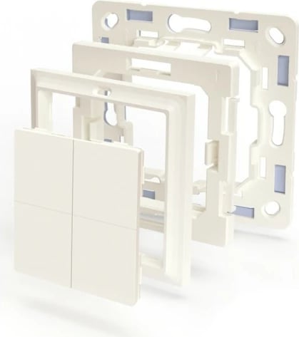 Switch Shelly BLU Wall 4 Adapter Gira & Merten, ngjyrë fildishi