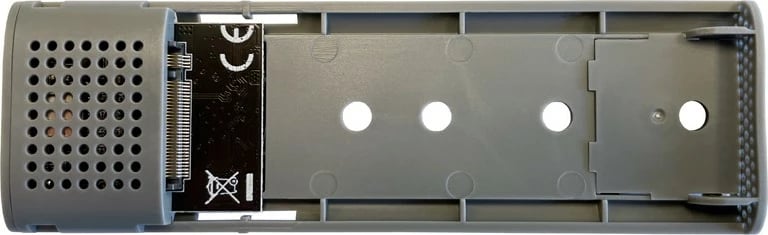 Kasë LC-Power LC-M2-C-NVME-3 për SSD M.2, USB Type-C, e zezë