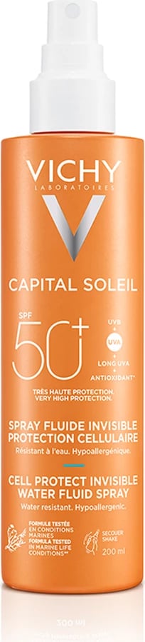 Sprej Vichy Capital Soleil Spray Fluid SPF 50+, 200ml