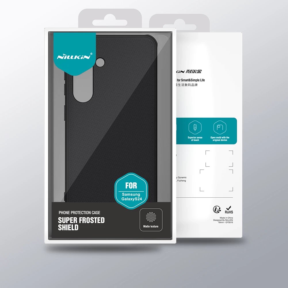 Mbështjellës Nillkin Super Frosted Shield Pro për Samsung Galaxy S24+, i zi