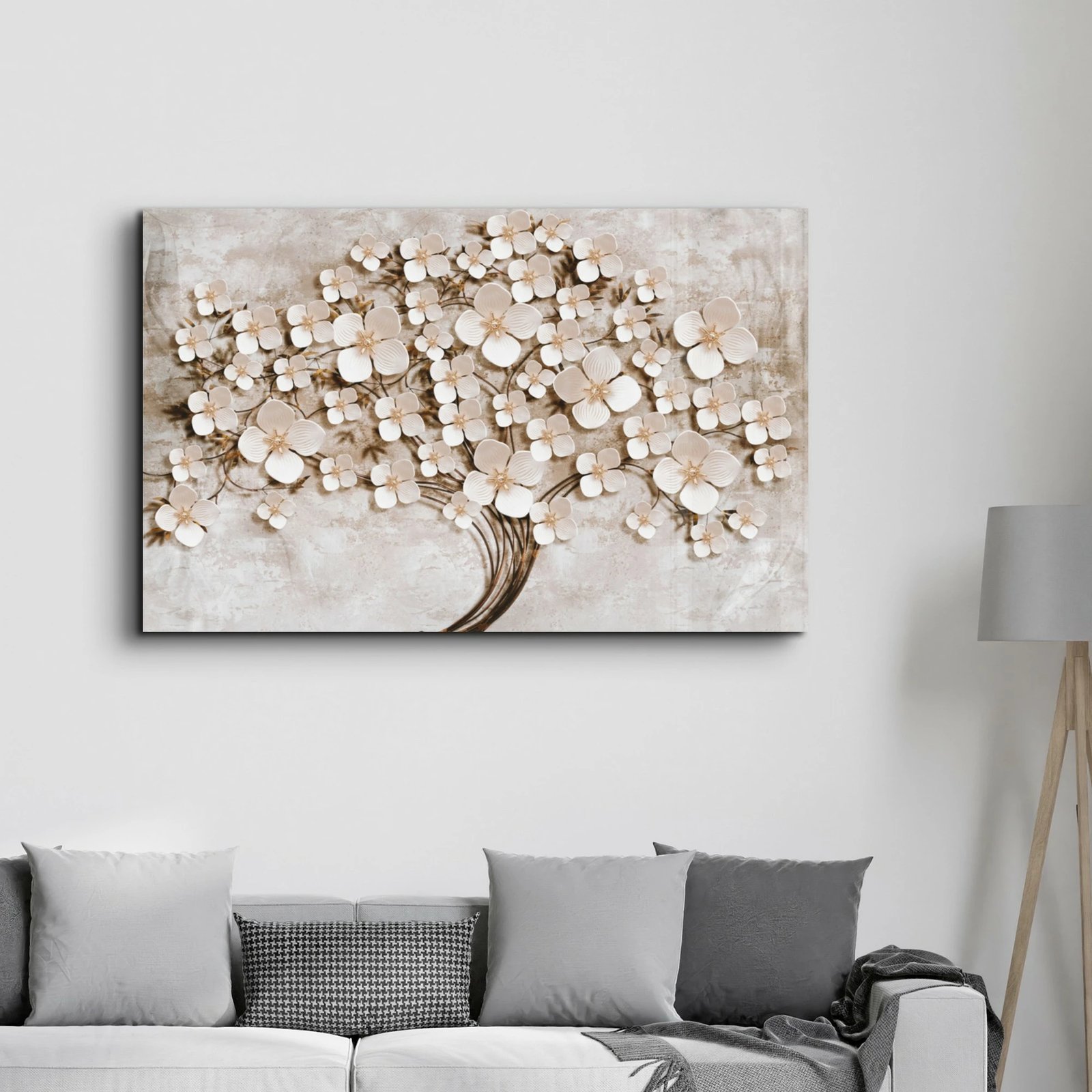 Pikturë dekorative prej xhami të temperuar, shumëngjyrëshe, CAM-1091, 46x72cm