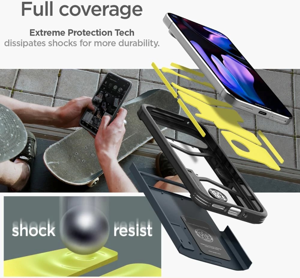 Mbështjellës Spigen Tough Armor për Google Pixel 9 Pro XL, graphite