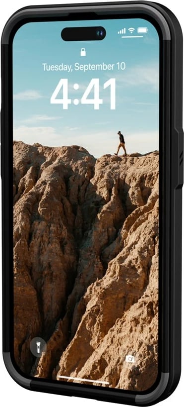 Mbështjellës Urban Armor Gear Civilian për celular, për Apple, 6.1", i zi